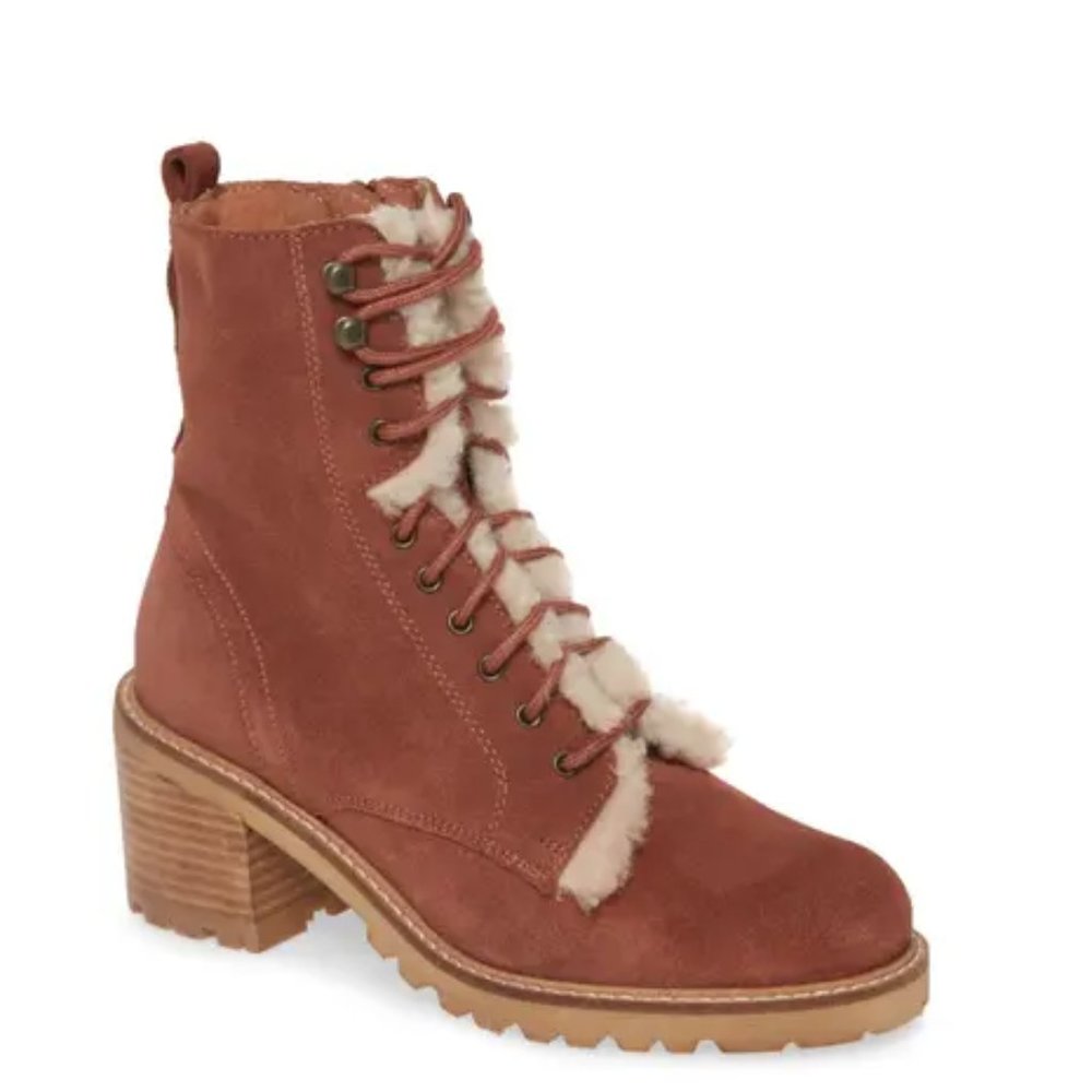 Seychelles Irresistible Combat Boots suede leather boots NWT